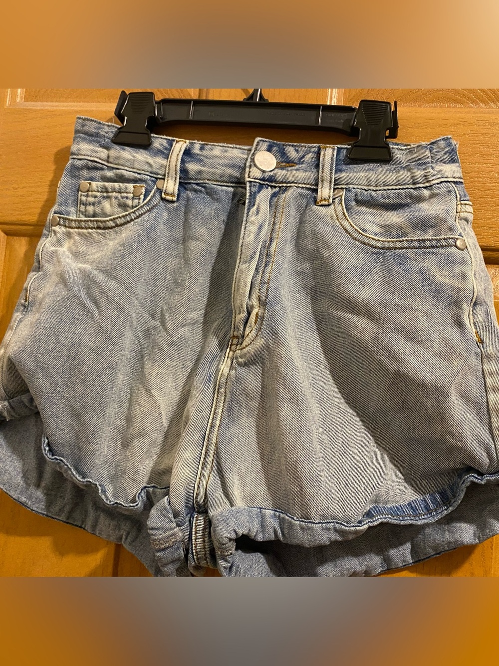 Princess Polly Light Blue Denim Jean Shorts
